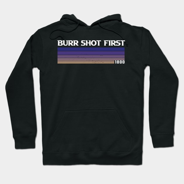 Retro Burr Shot First 1800 Hoodie by Dotty42